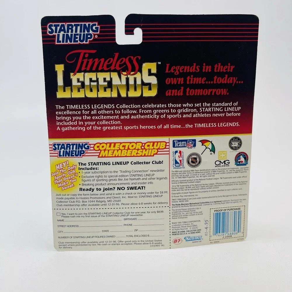 1995 Starting Lineup JOE LOUIS Timeless Legends Heavyweight Champ